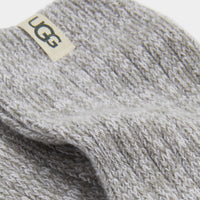 Rib Knit Slouchy Crew Sock (Seal) detail