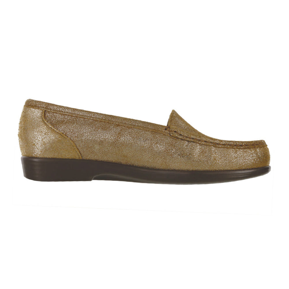 SAS Simplify moccasin loafer with timeless style in Sunstone