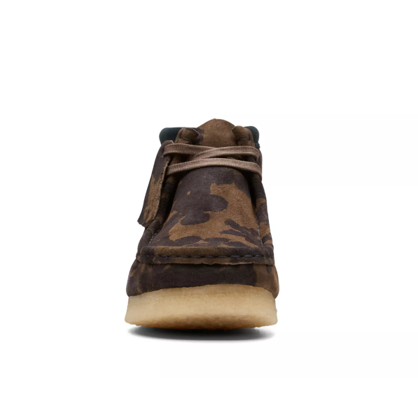 Men's Wallabee Boot (Black/Khaki Floral)