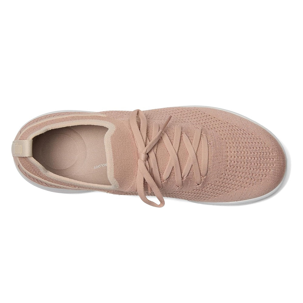 Super-Q Knit Laced (Beige Buff/Rose Gold) top