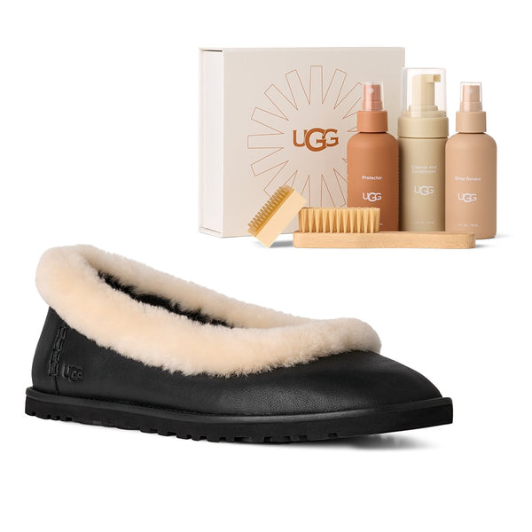 ZoraLeatherBLK_UGGCareKit_Bund