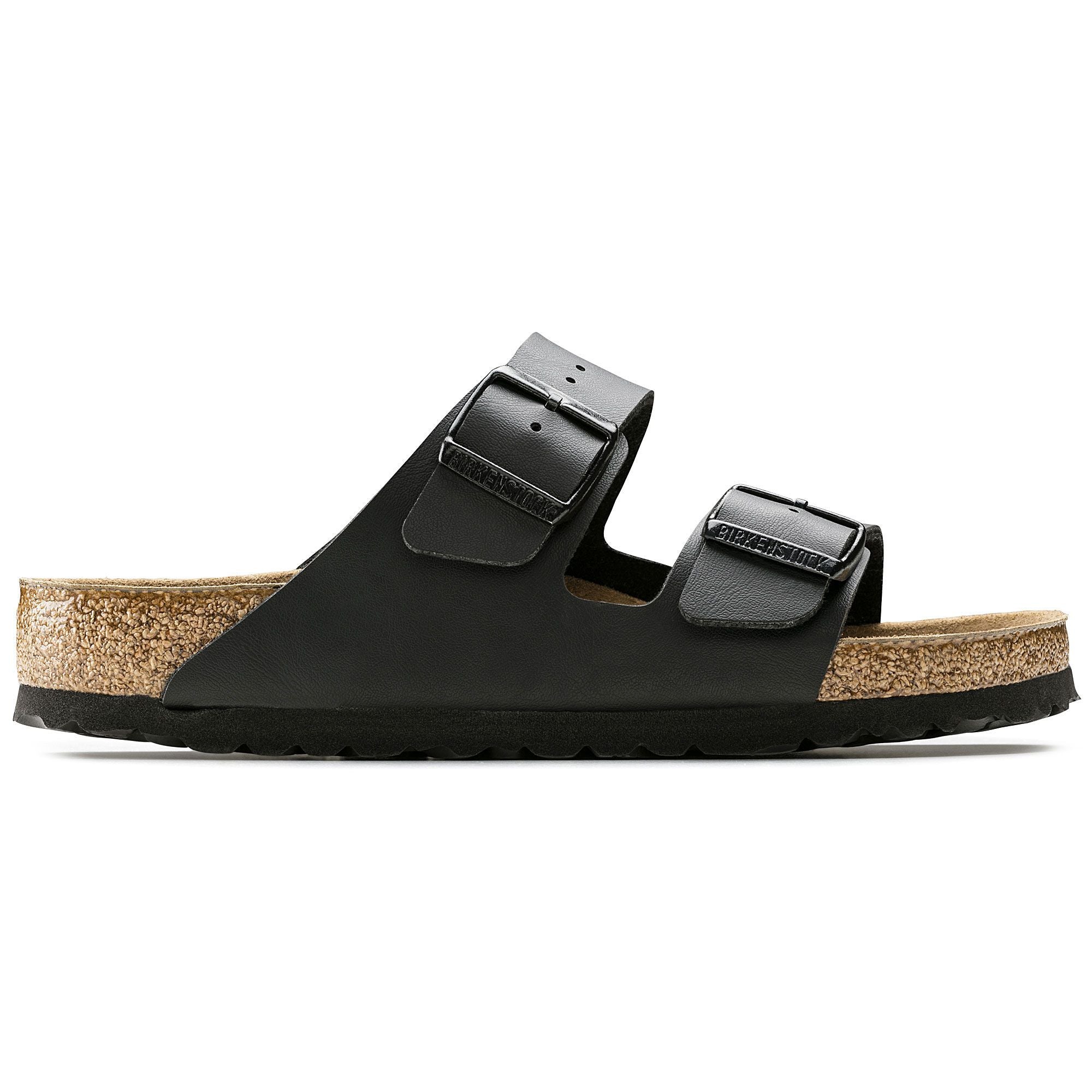 Birkenstock arizona two strap 2025 sandals black birko flor