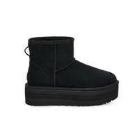 UGG Classic Mini boot with platform in black.