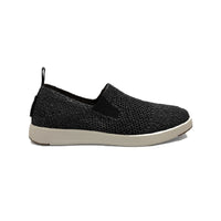 Twin gore slip on made with merino wool upper in black.